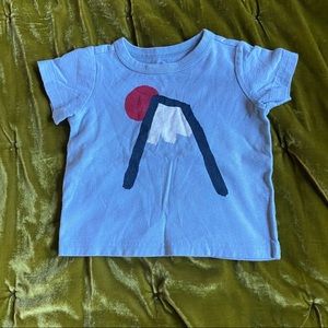 •SOLD• Blue Tea Collection Mt. Fuji T-Shirt 6-12 Months